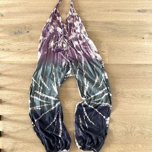 Tie dye summer jumpsuit. Nice light fabric. Size medium.